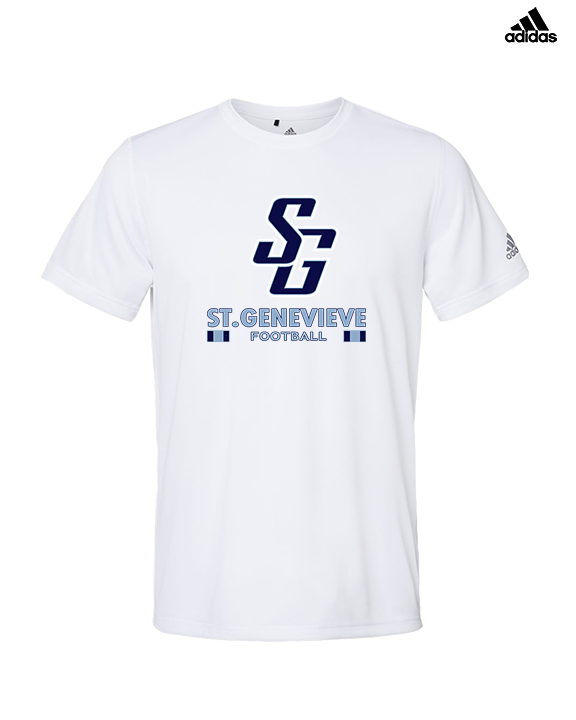 St Genevieve HS Football Stacked - Mens Adidas Performance Shirt