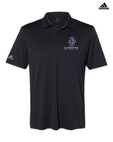 St Genevieve HS Football Stacked - Mens Adidas Polo