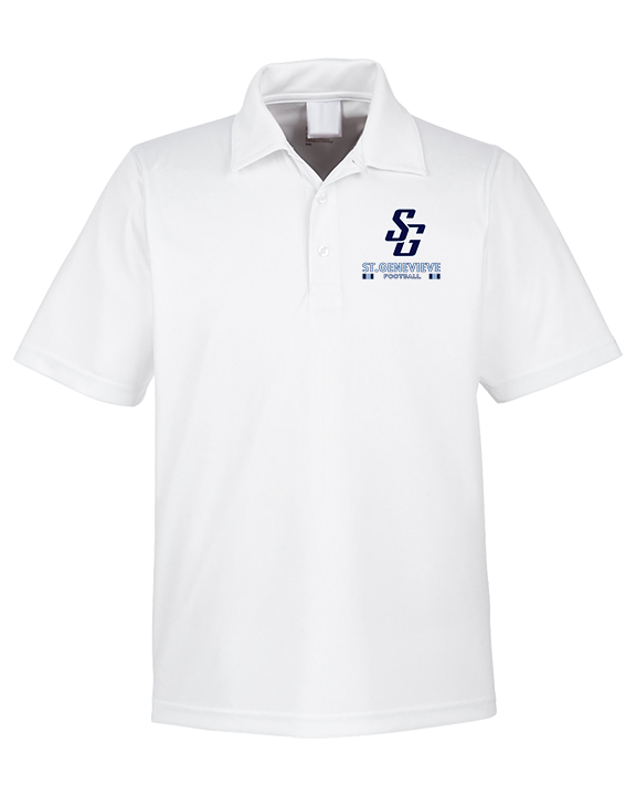 St Genevieve HS Football Stacked - Mens Polo