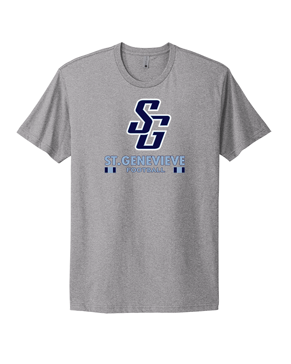 St Genevieve HS Football Stacked - Mens Select Cotton T-Shirt