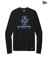 St Genevieve HS Football Stacked - New Era Performance Long Sleeve