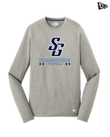 St Genevieve HS Football Stacked - New Era Performance Long Sleeve