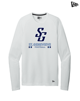 St Genevieve HS Football Stacked - New Era Performance Long Sleeve