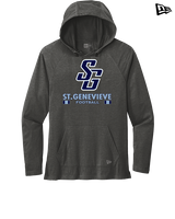 St Genevieve HS Football Stacked - New Era Tri-Blend Hoodie