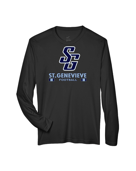 St Genevieve HS Football Stacked - Performance Longsleeve