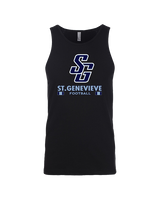 St Genevieve HS Football Stacked - Tank Top