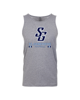St Genevieve HS Football Stacked - Tank Top
