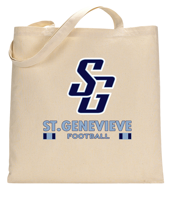 St Genevieve HS Football Stacked - Tote
