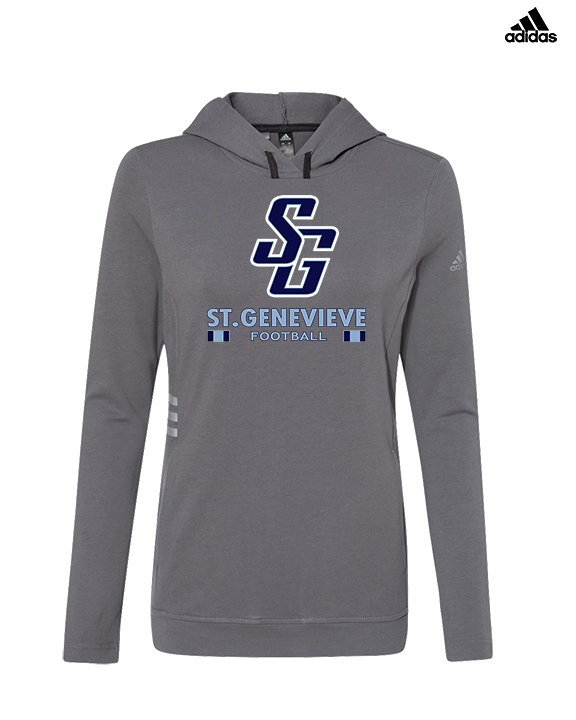 St Genevieve HS Football Stacked - Womens Adidas Hoodie