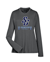 St Genevieve HS Football Stacked - Womens Performance Longsleeve