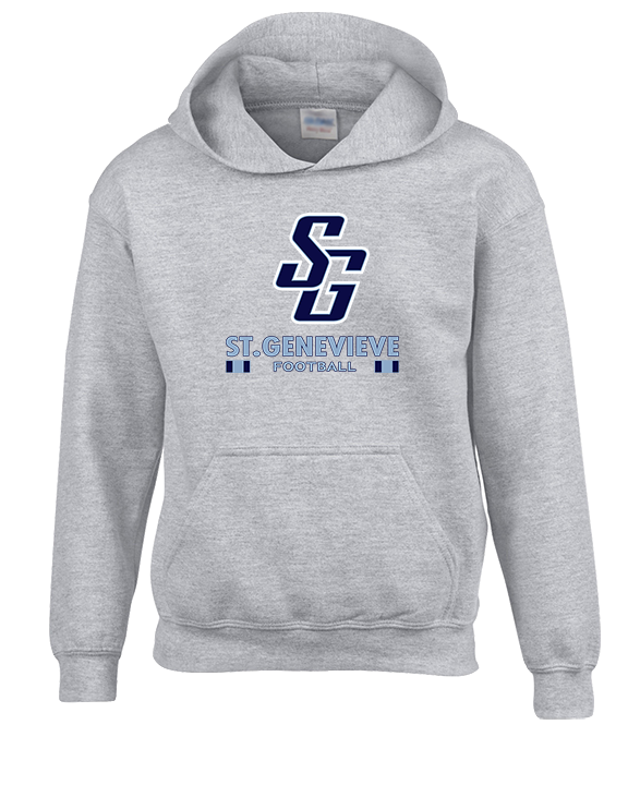 St Genevieve HS Football Stacked - Youth Hoodie