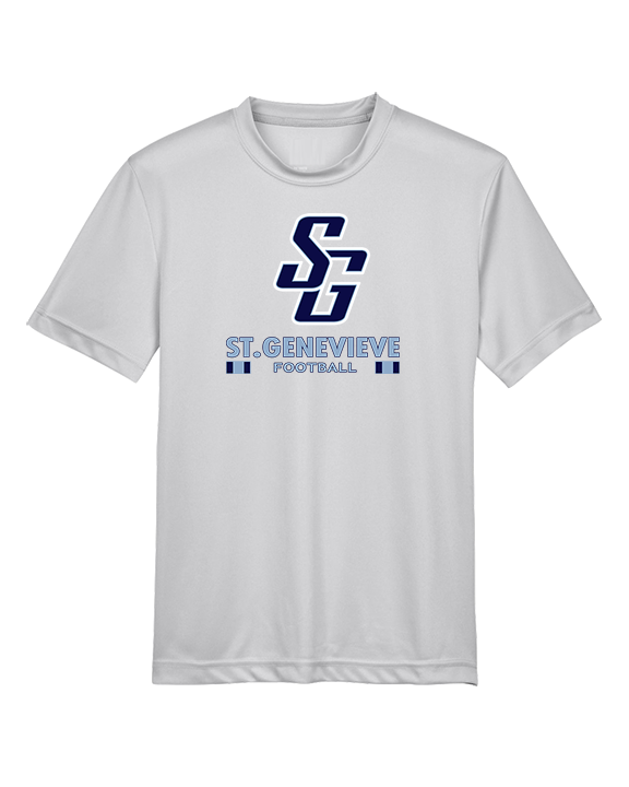St Genevieve HS Football Stacked - Youth Performance Shirt