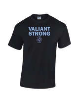 St Genevieve HS Football Strong - Cotton T-Shirt