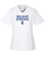 St Genevieve HS Football Strong - Womens Performance Shirt