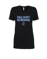 St Genevieve HS Football Strong - Womens Vneck