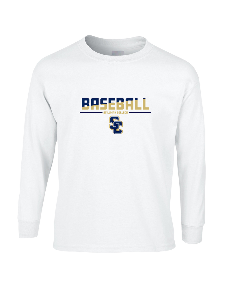 Stillman College Baseball Cut - Mens Basic Cotton Long Sleeve