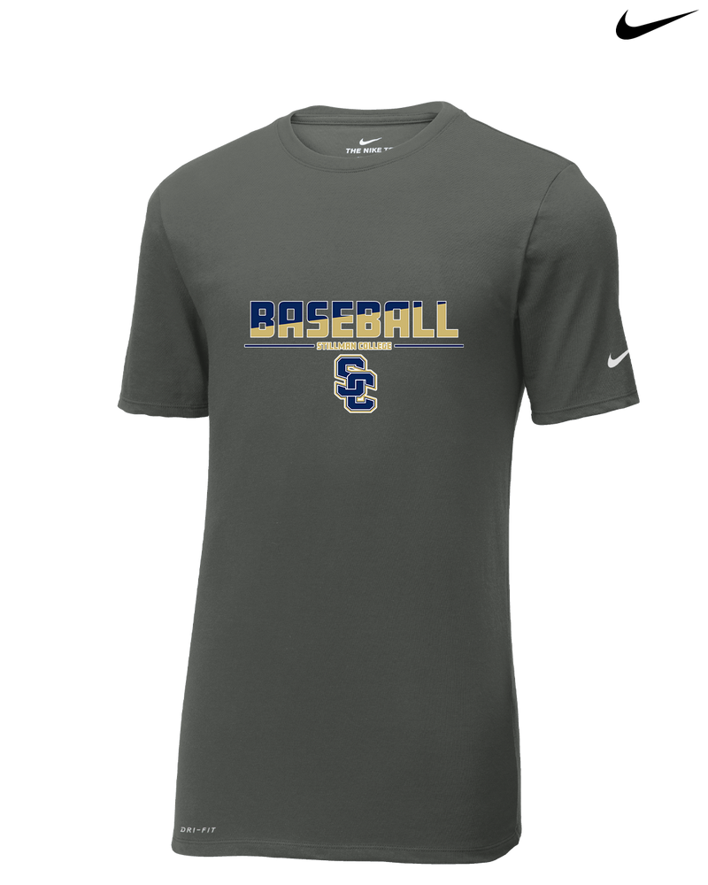 Stillman College Baseball Cut - Nike Cotton Poly Dri-Fit