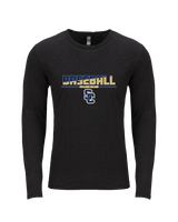 Stillman College Baseball Cut - Tri Blend Long Sleeve