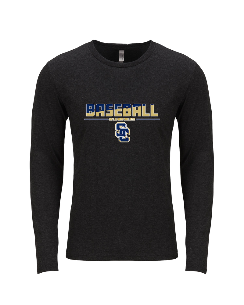 Stillman College Baseball Cut - Tri Blend Long Sleeve