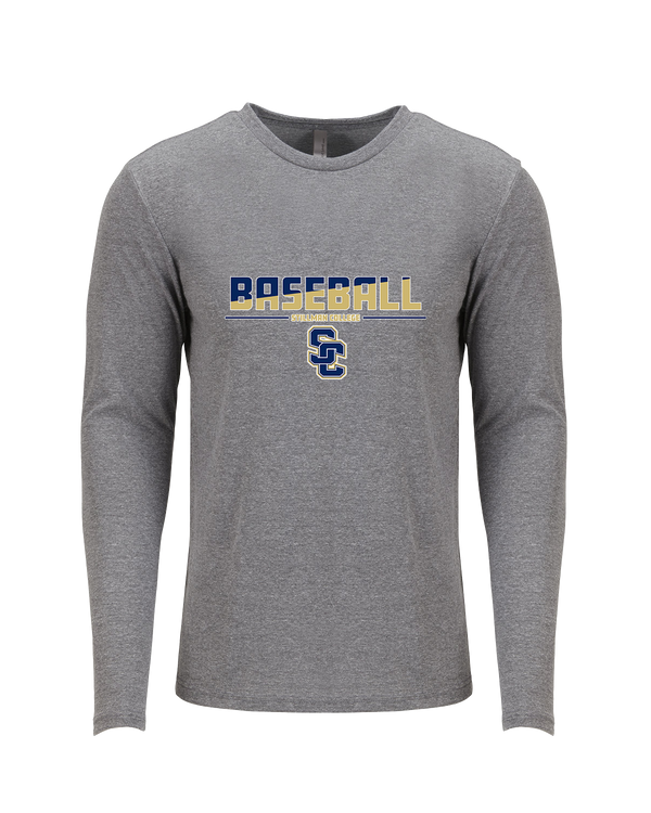 Stillman College Baseball Cut - Tri Blend Long Sleeve