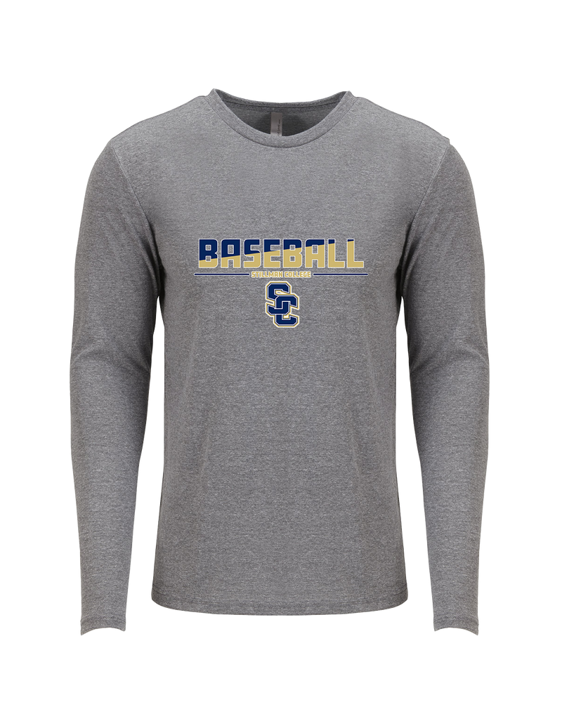 Stillman College Baseball Cut - Tri Blend Long Sleeve