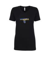 Stillman College Baseball Cut - Womens V-Neck