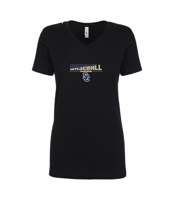 Stillman College Baseball Cut - Womens V-Neck