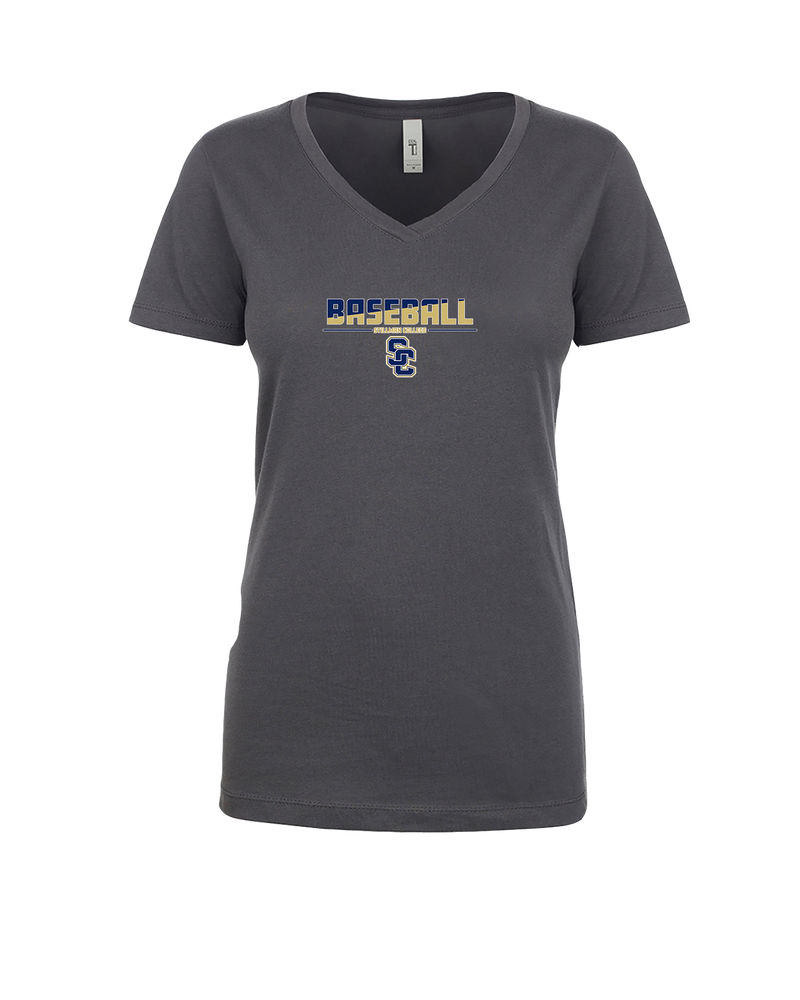 Stillman College Baseball Cut - Womens V-Neck