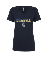 Stillman College Baseball Cut - Womens V-Neck