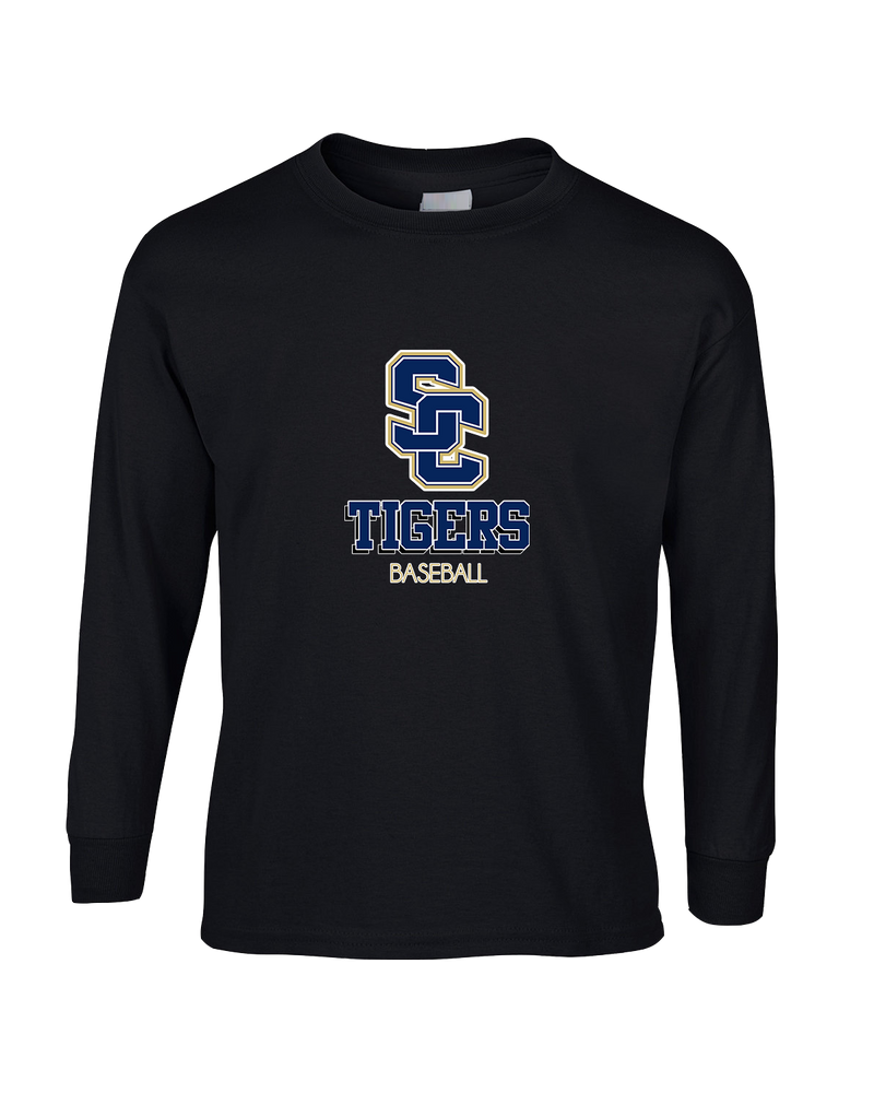 Stillman College Baseball Shadow - Mens Basic Cotton Long Sleeve