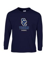 Stillman College Baseball Shadow - Mens Basic Cotton Long Sleeve