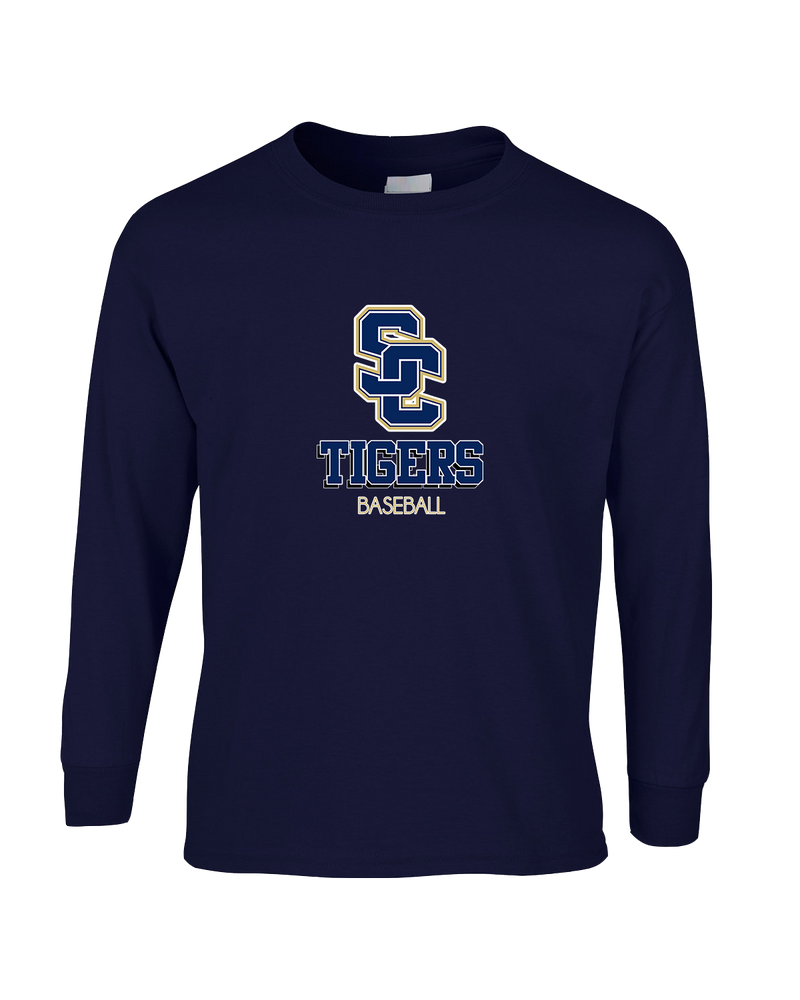 Stillman College Baseball Shadow - Mens Basic Cotton Long Sleeve