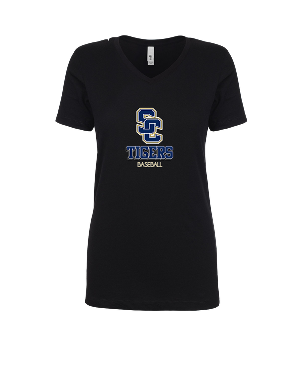 Stillman College Baseball Shadow - Womens V-Neck