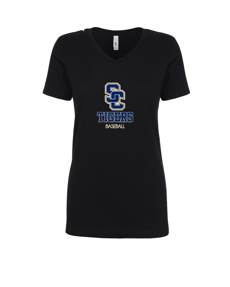Stillman College Baseball Shadow - Womens V-Neck