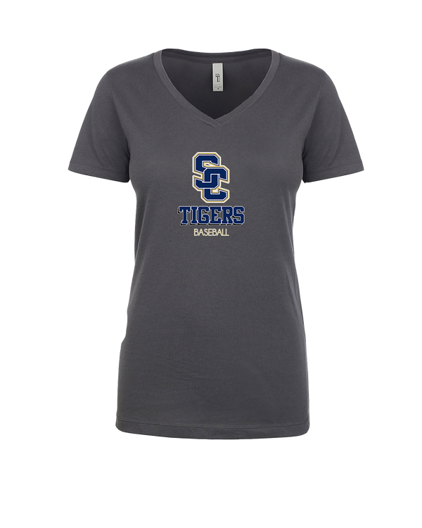 Stillman College Baseball Shadow - Womens V-Neck