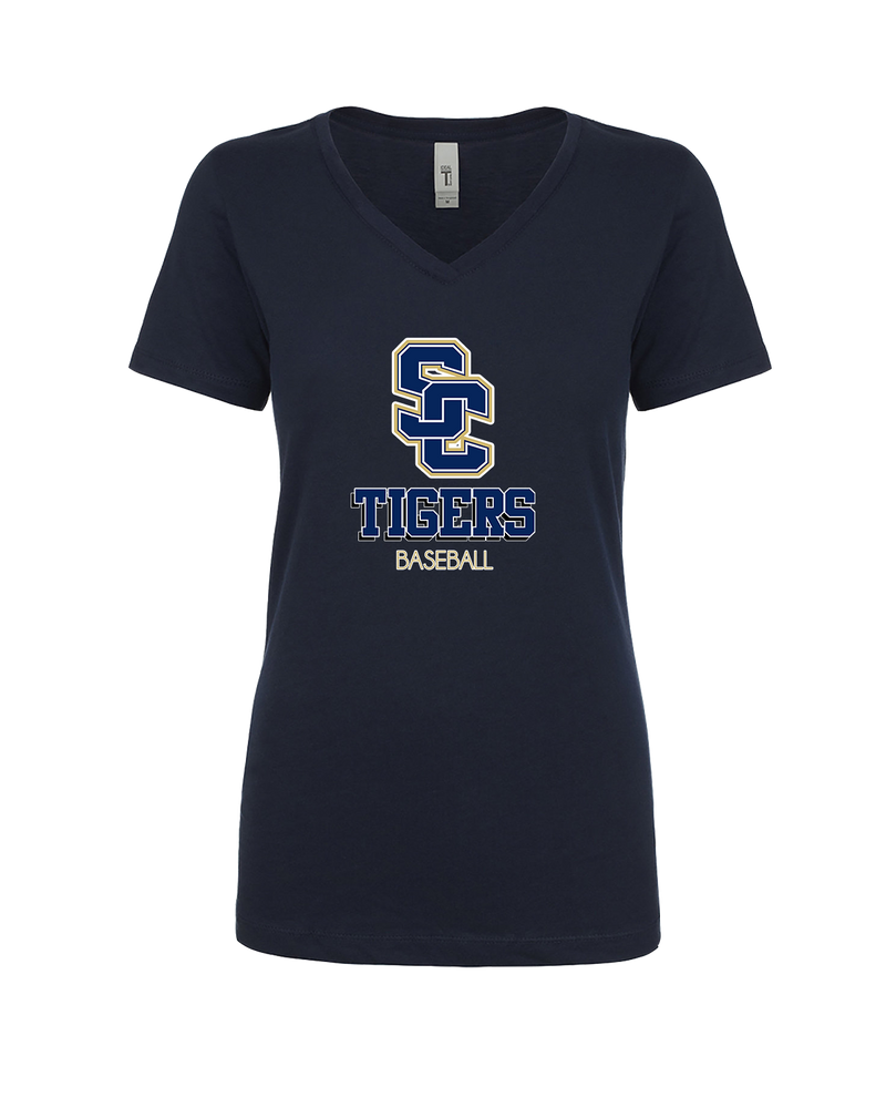 Stillman College Baseball Shadow - Womens V-Neck