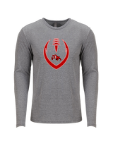 Streator HS Football Full Football - Tri-Blend Long Sleeve