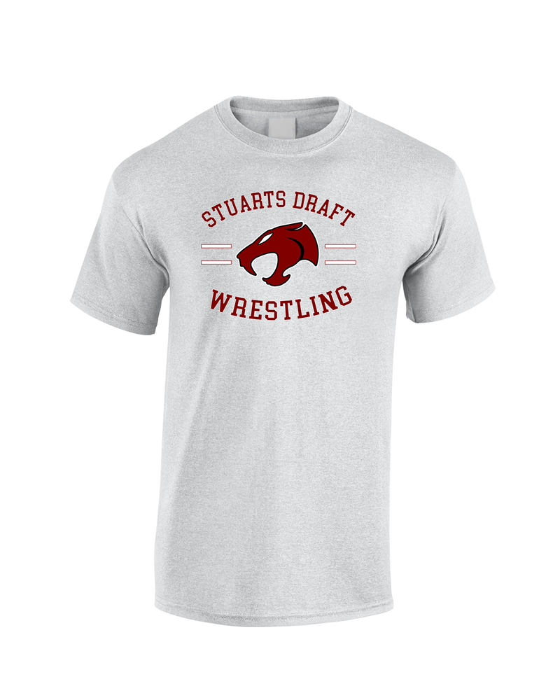 Staurts Draft HS Wrestling Curve - Cotton T-Shirt