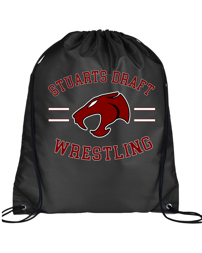 Staurts Draft HS Wrestling Curve - Drawstring Bag