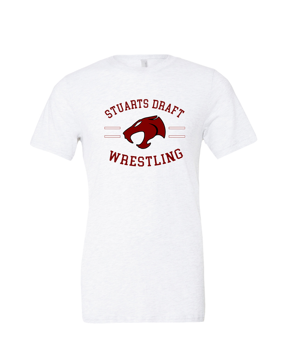 Staurts Draft HS Wrestling Curve - Mens Tri Blend Shirt