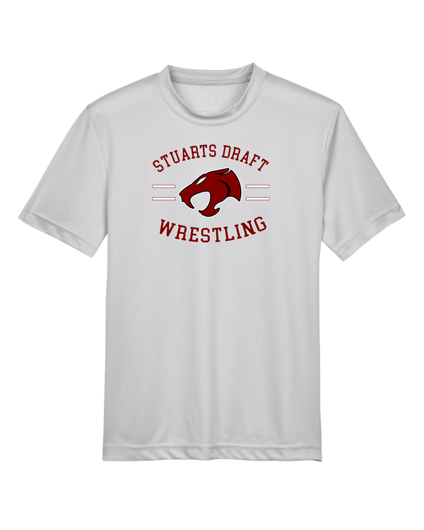Staurts Draft HS Wrestling Curve - Youth Performance T-Shirt