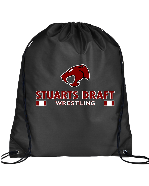 Staurts Draft HS Wrestling Stacked - Drawstring Bag