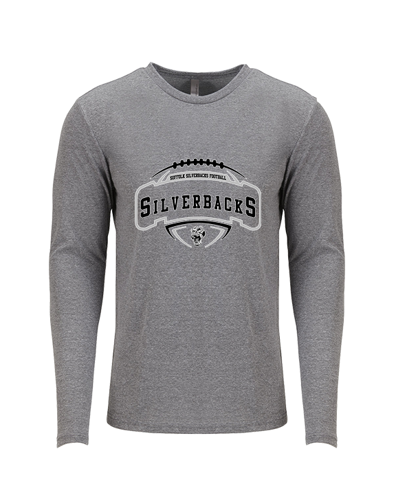 Suffolk Silverbacks Football Toss - Tri-Blend Long Sleeve