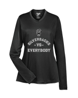 Suffolk Silverbacks Football Vs Everybody - Womens Performance Longsleeve