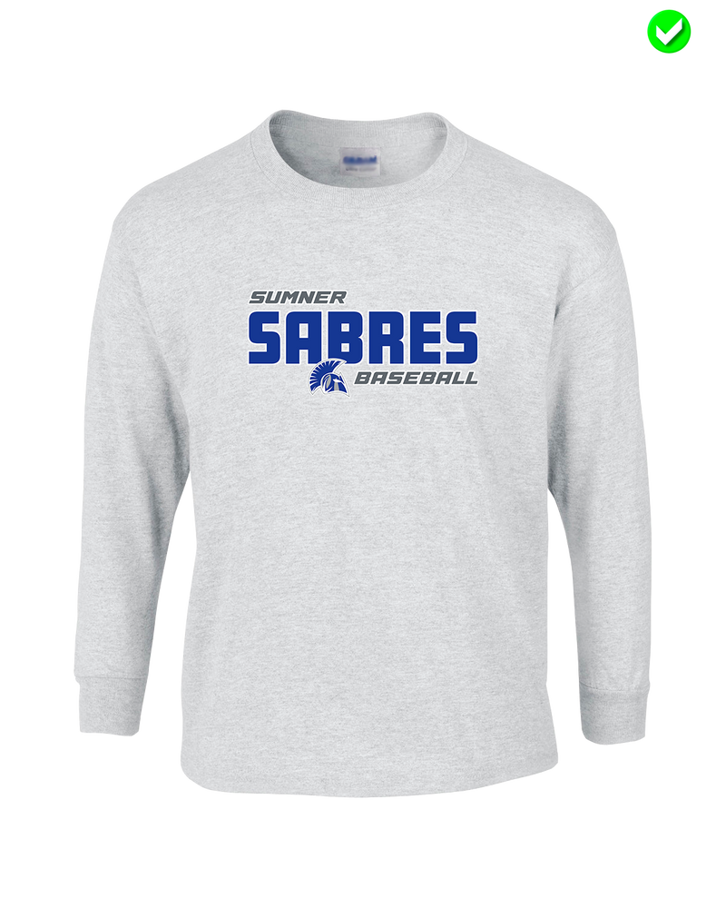 Sumner Academy Baseball Bold - Mens Basic Cotton Long Sleeve