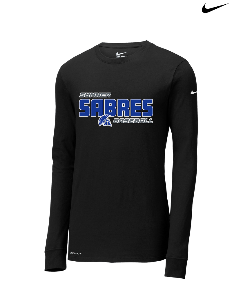 Sumner Academy Baseball Bold - Nike Dri-Fit Poly Long Sleeve