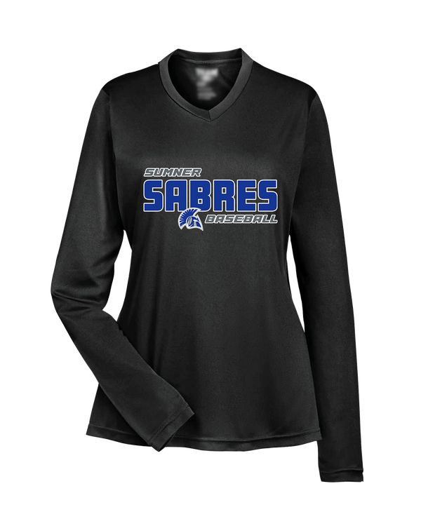 Sumner Academy Baseball Bold - Womens Performance Long Sleeve