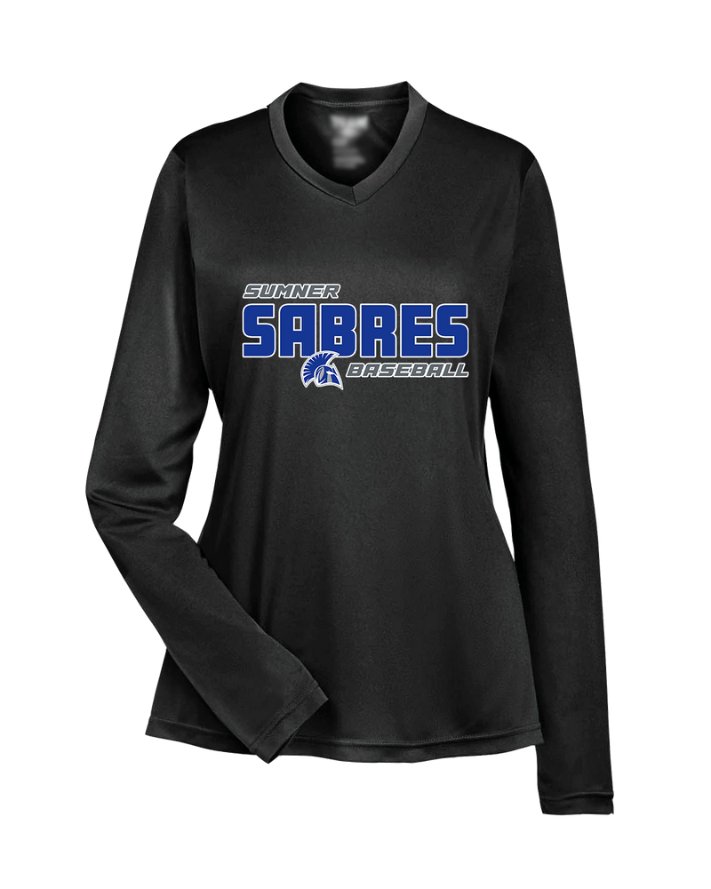 Sumner Academy Baseball Bold - Womens Performance Long Sleeve