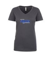 Sumner Academy Baseball Bold - Womens V-Neck