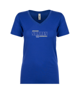 Sumner Academy Baseball Bold - Womens V-Neck
